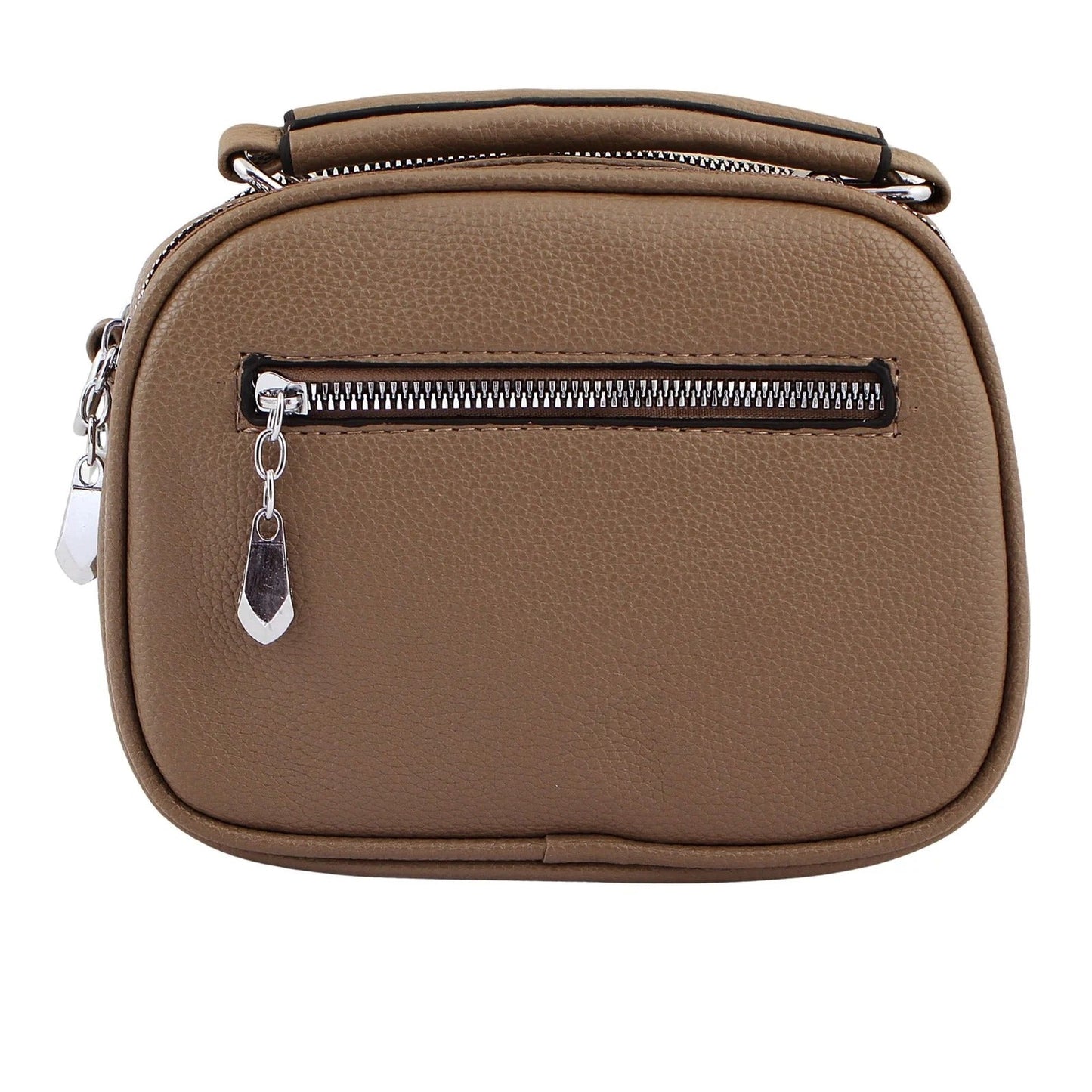 Elegant Brown Faux Leather Handbag for Women