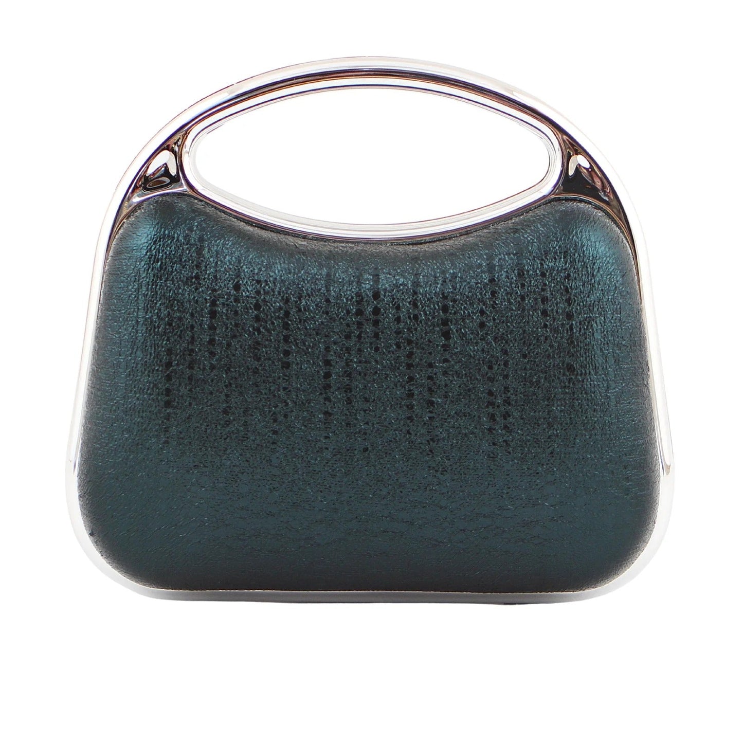 Elegant Black Metallic Clutch Bag for Women